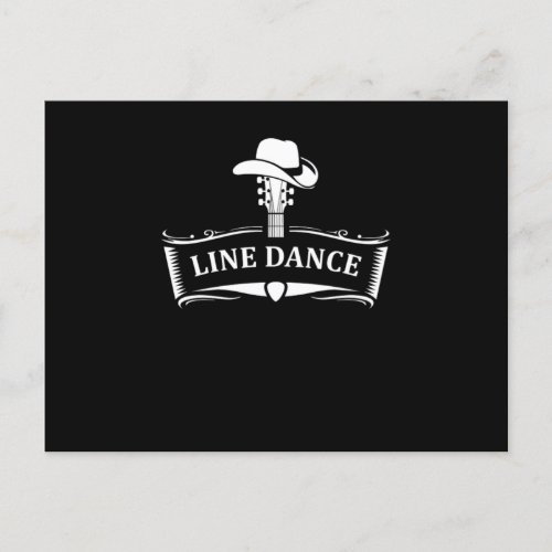 Line Dance Line Dancing Country Cowboy Cowgirl Gif Postcard