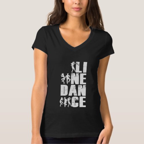 Line Dance Line Dancing Country Rodeo Dancer Gift T_Shirt