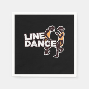 Line Dance Line Dancing Cowboy Boots Country Gift Napkins