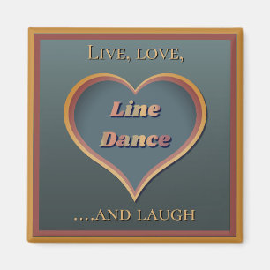 Line dance linedancing decor gift magnet