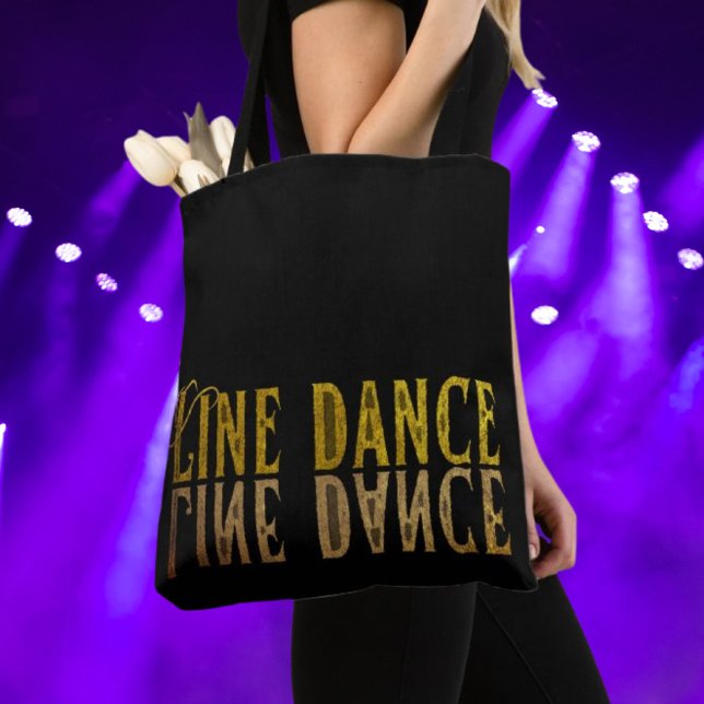 Line dance princess gold name tote bag (Creator Uploaded)