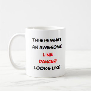 line dancer, awesome coffee mug