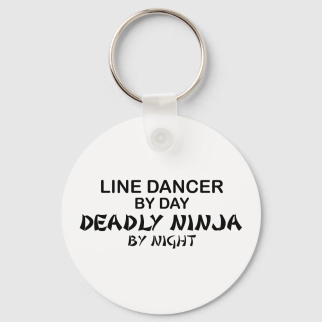 Line Dancer Deadly Ninja by Night Keychain (Front)