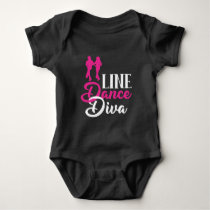 Line Dancer Diva Western Cute Line Dancer Women Baby Bodysuit