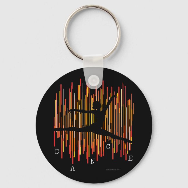 Line Dancer (v3) Keychain (Front)