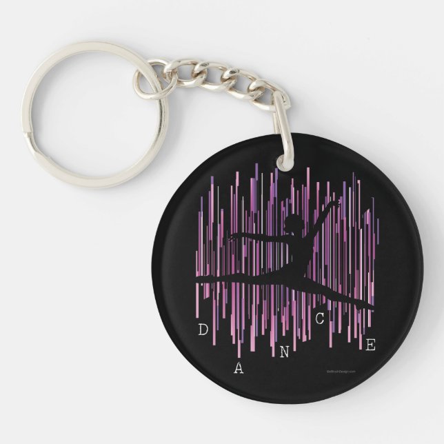 Line Dancer (v4) Keychain (Front)