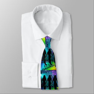 Line Dancers Lights and Music Necktie