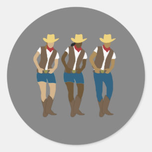 Line Dancers Sticker