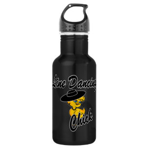 Line Dancing Chick #4 Stainless Steel Water Bottle