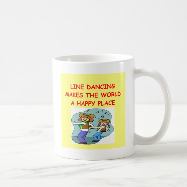 line dancing coffee mug (Right)
