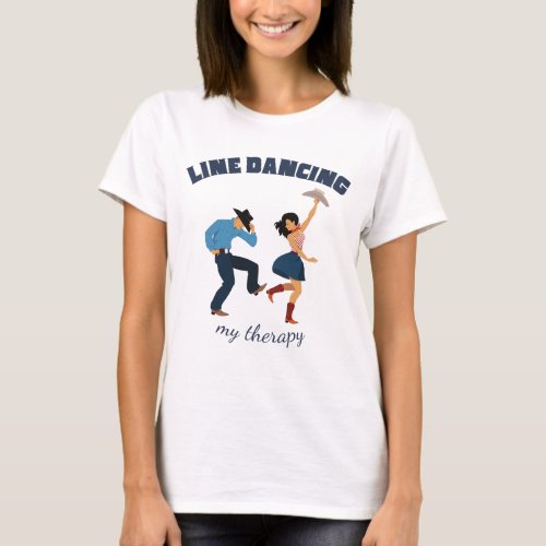 Line Dancing Cowboy and Cowgirl T_Shirt
