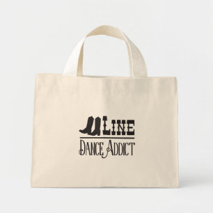 Line Dancing Cowboy Boots Cowgirl Country Music Mini Tote Bag