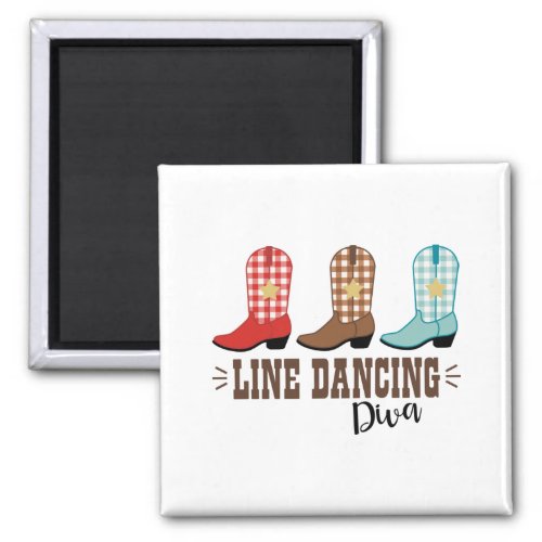 Line Dancing Diva Magnet