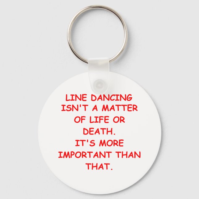 line dancing keychain (Front)
