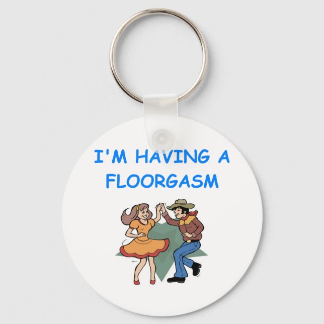 line dancing keychain (Front)