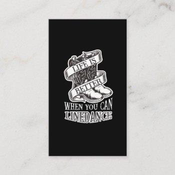 Line Dancing Life Funny Country Line Dancer Boots Business Card by Designer_Store_Ger at Zazzle