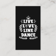 Line Dancing Love Country Western Line Dancer Business Card at Zazzle