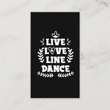 Line Dancing Love Country Western Line Dancer Business Card by Designer_Store_Ger at Zazzle