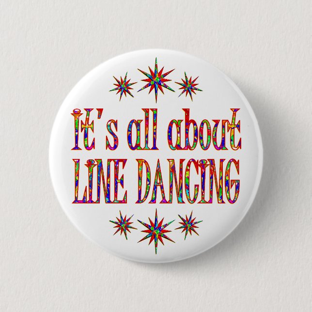 LINE DANCING PINBACK BUTTON (Front)