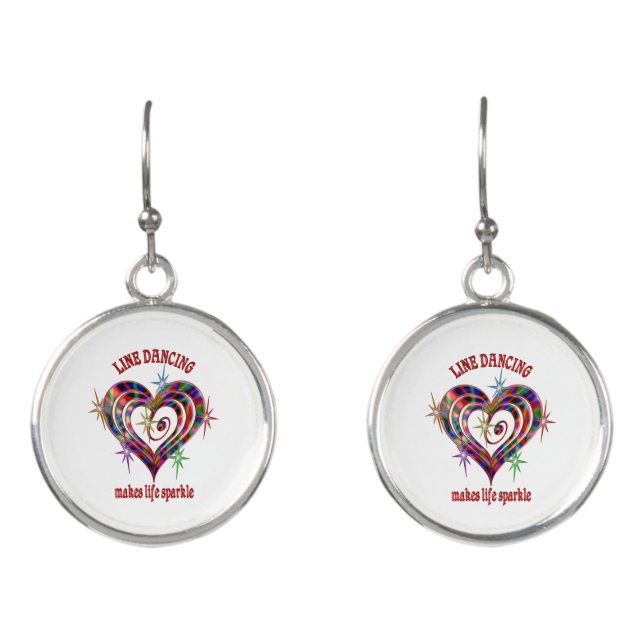 Line Dancing Sparkles Earrings (Front)