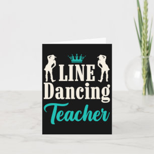 Line Dancing Teacher Card