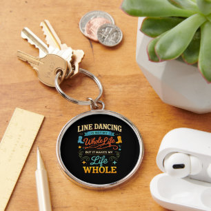 Line Dancing Whole Life Dancer Gift for Dance Keychain
