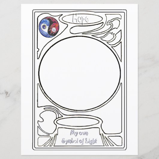 Line drawing design - Hope (Front)