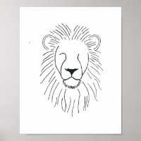 Line drawn Lion