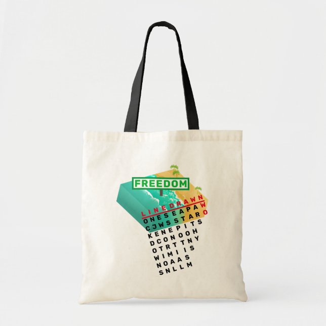 Line drawn tote bag (Front)