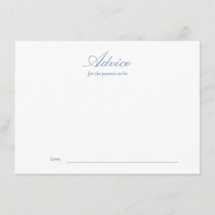 Line Drawns Floral Toile Baby Shower Advice Card