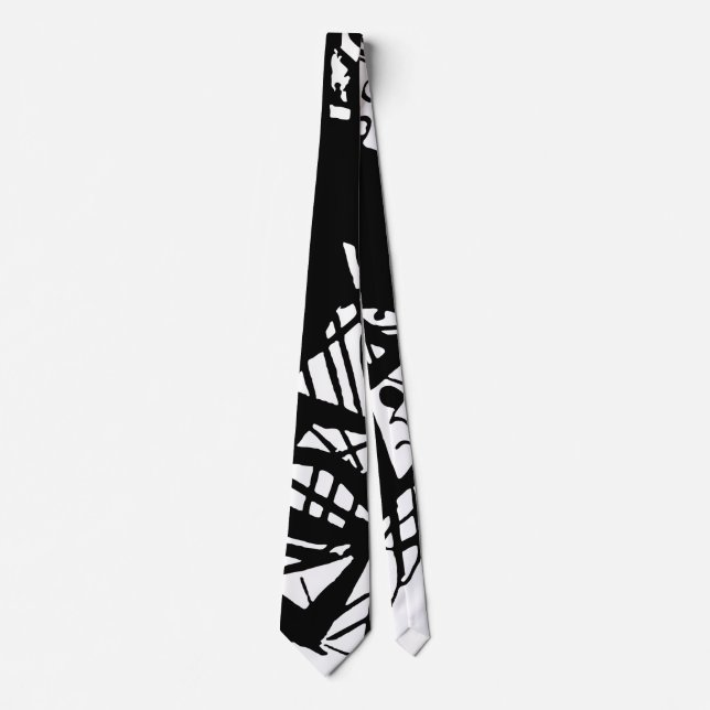 LINE FACE NECK TIE (Front)