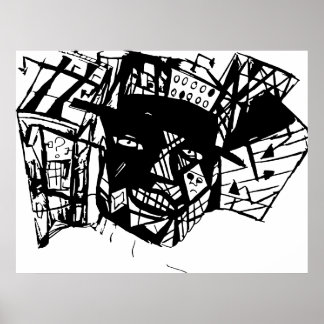 LINE FACE POSTER