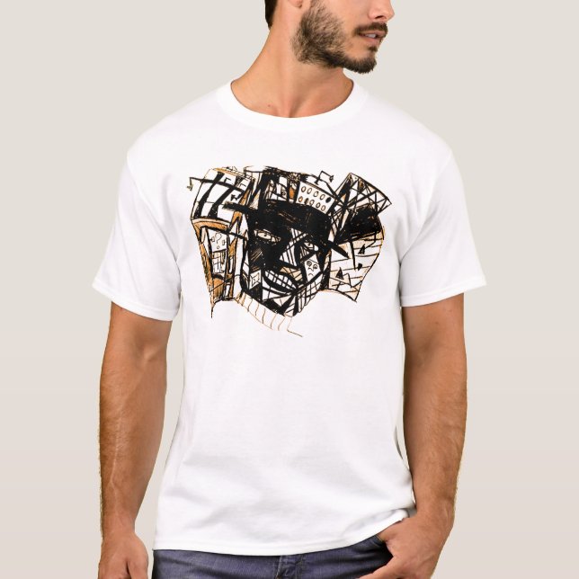 line face white T-Shirt (Front)