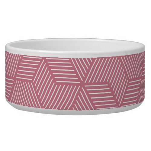 Line Geometry Modern Vintage Texture Bowl