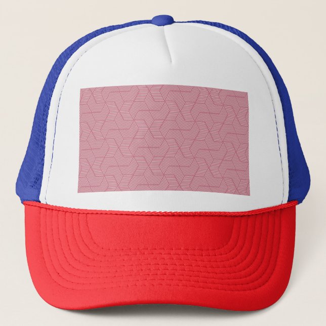 Line Geometry: Modern Vintage Texture Trucker Hat (Front)