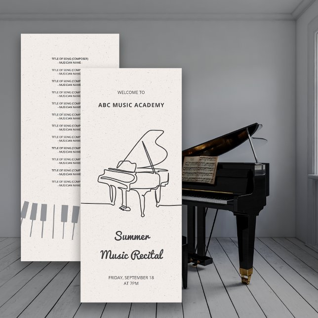 Line Grand Piano Music Recital Program List (Line Grand Piano Music Recital Program List)