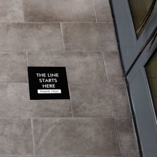Line Marker Floor Decal for Business