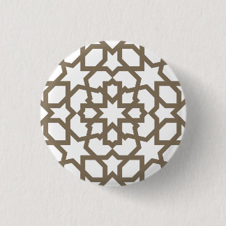 Line Moroccan sea bream of tile mosaic Button