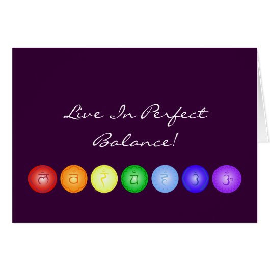 Line of 7 Chakras Cards (Front Horizontal)