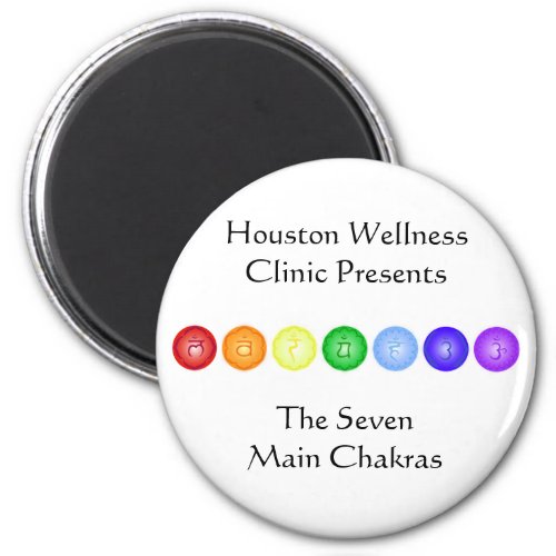 Line of 7 Chakras Magnet