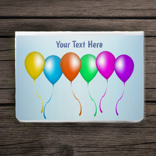 Line of Bright Festive Balloons Streamers Colours HP Laptop Skin