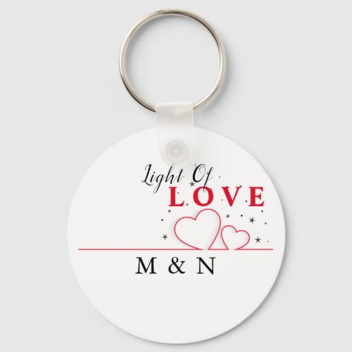 Line of Hearts Light Of Love Keychain
