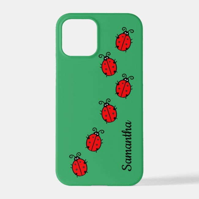 Line of Ladybugs Design Smartphone Case