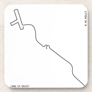 LINE OF SIGHT BEVERAGE COASTER