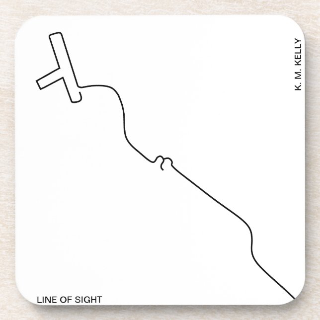 LINE OF SIGHT BEVERAGE COASTER (Front)