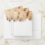 Line of Sleeping Golden Retriever Puppies Pocket Folder<br><div class="desc">Line of Sleeping Golden Retriever Puppies</div>