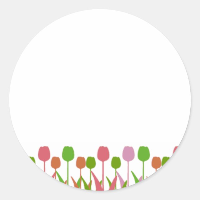 Line of Tulips Stickers (Front)