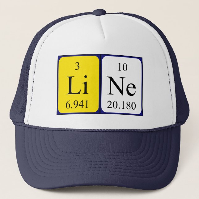 Line periodic table name hat (Front)