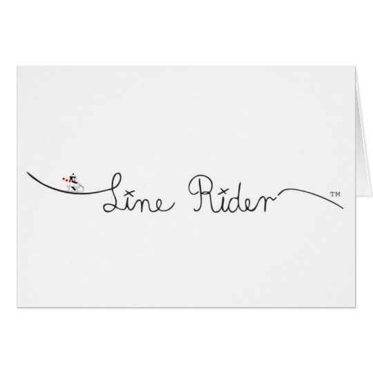 Line Rider Original Logo Card