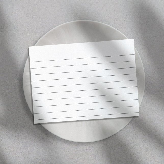 Line Ruled Index Note Card (Creator Uploaded)